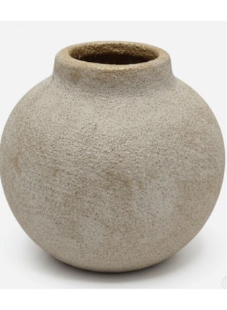 Luhpar Luxury Ceramic Flower Vase – Elegant Beige with Gold Glitter Accent Decorative Piece, 10 cm